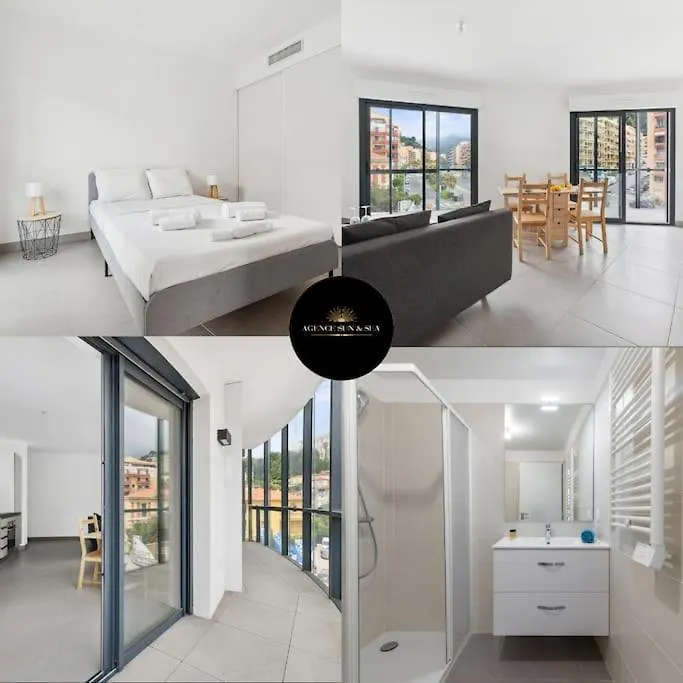 Le Cap Riviera - Centre- Parking Prive - Climatisation Apartment Menton